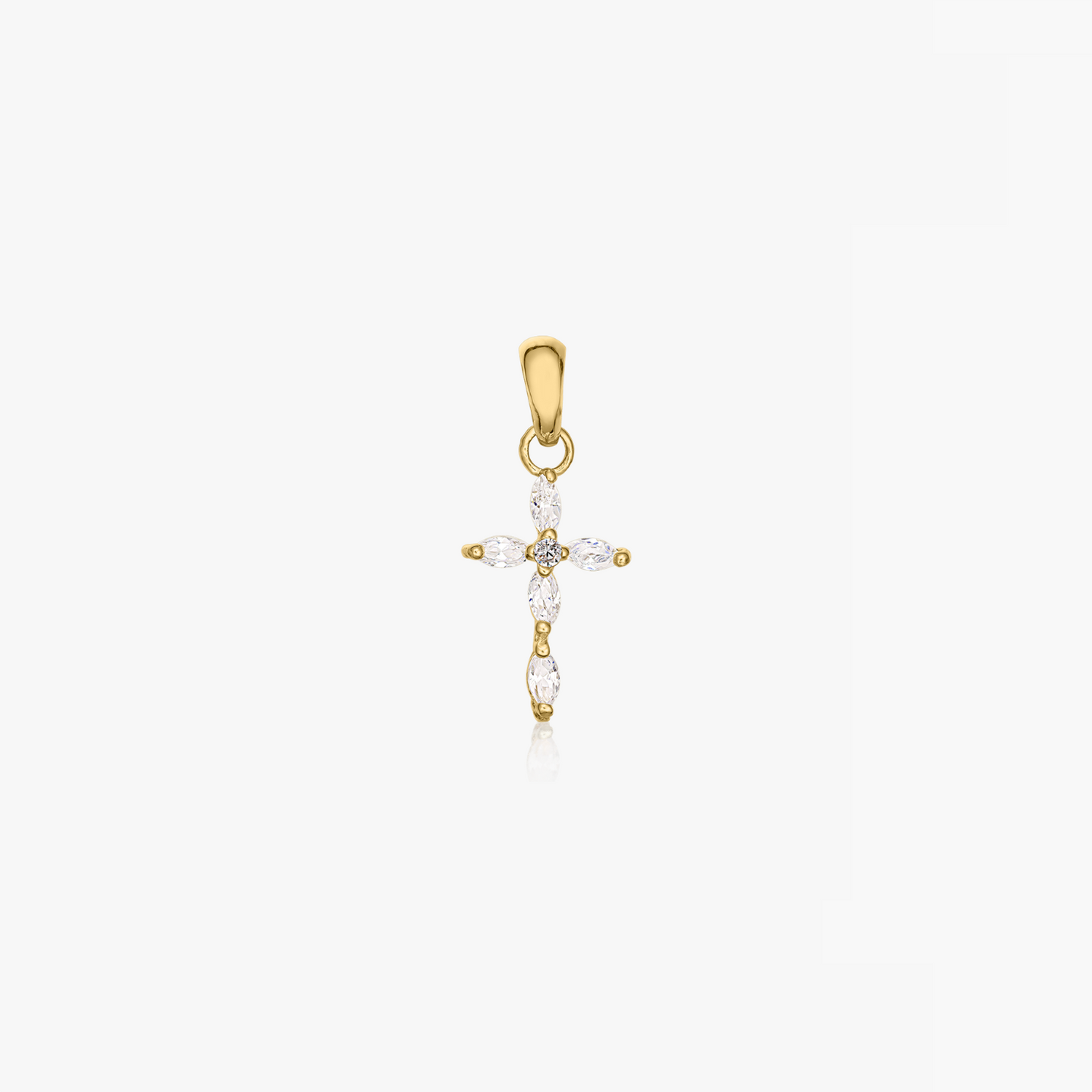 Gold Croix Pendant - Indira