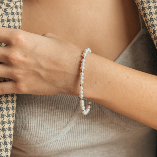 Brățară din aur Golden Sonet - Perle Naturale - Indira