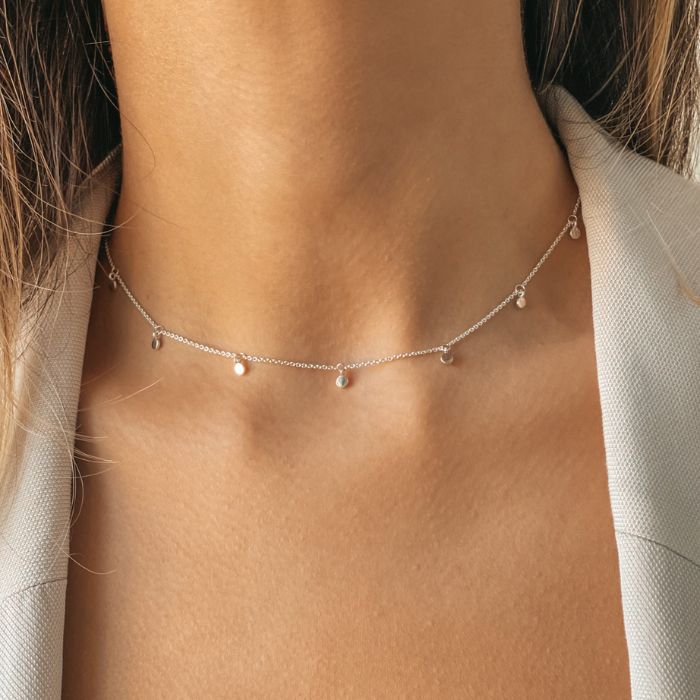 Allegra Silver Necklace - Indira