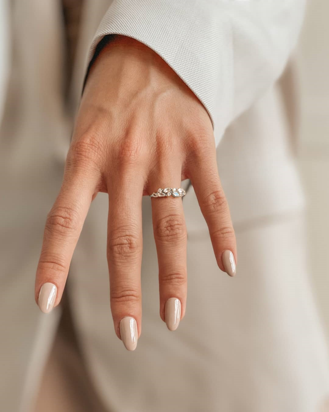 Verdure Silver Ring - Moonstone - Indira