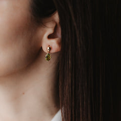 Earrings with Natural Stones