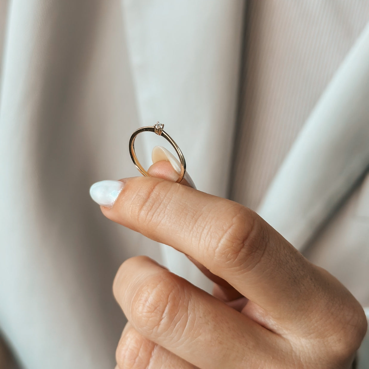 Timeless Gold Ring - Diamond 0.03 CT