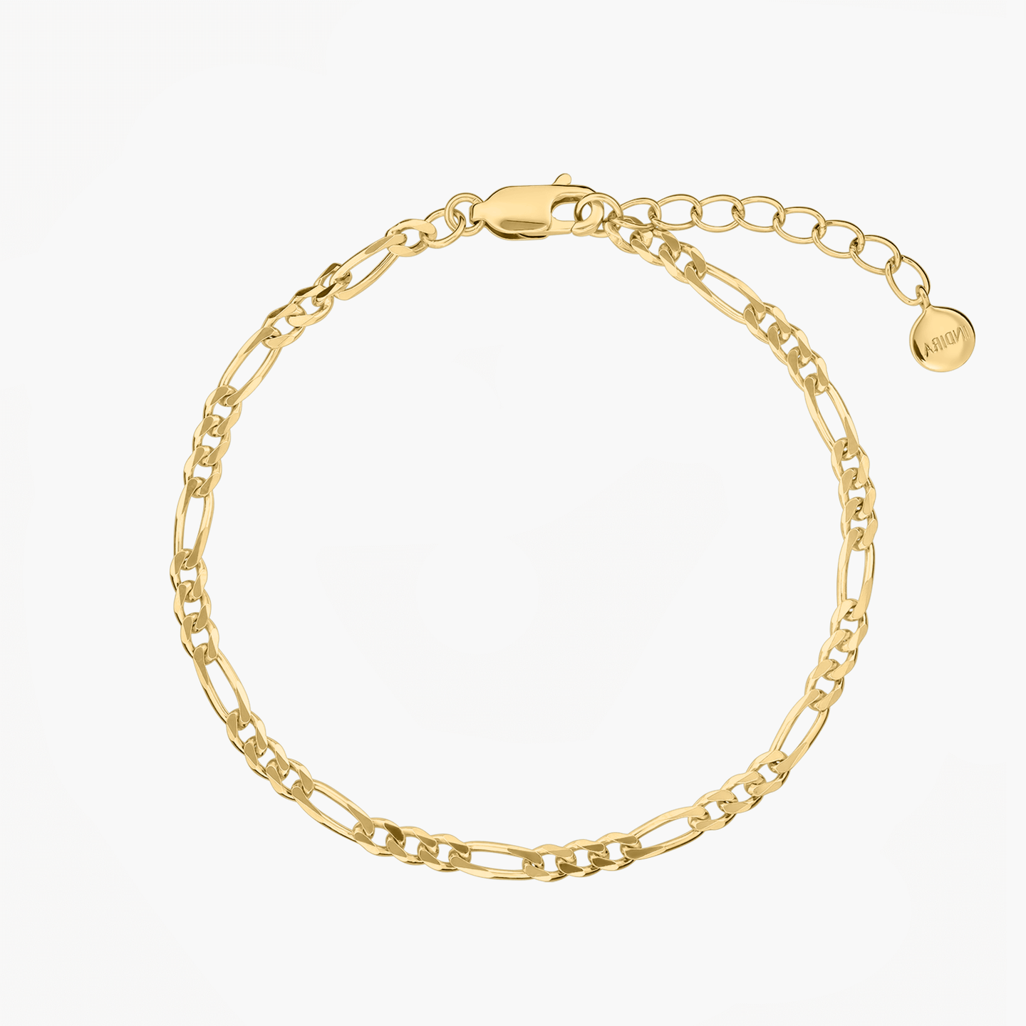Golden Figaro Silver Bracelet - Indira