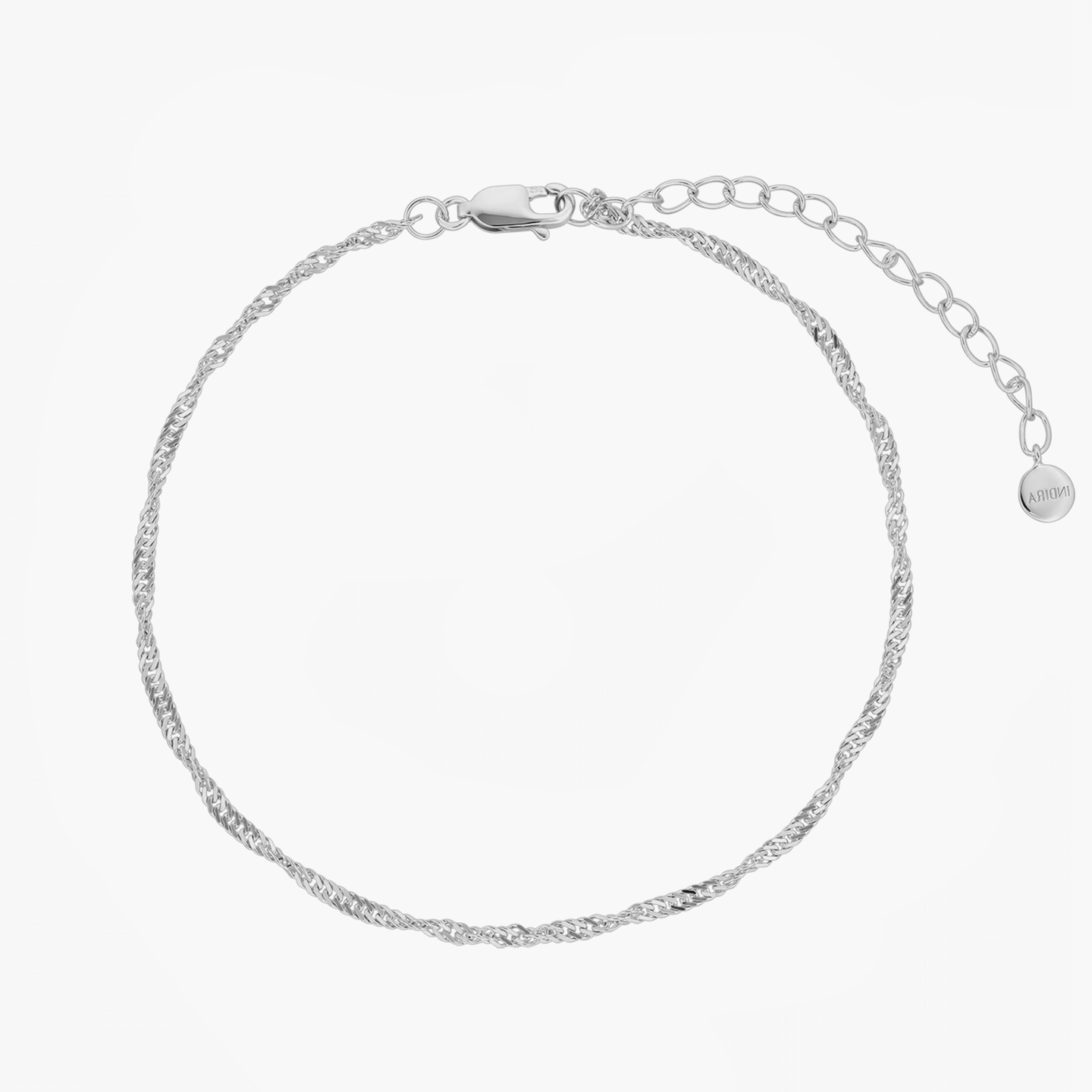 Singapore Silver Anklet - Indira