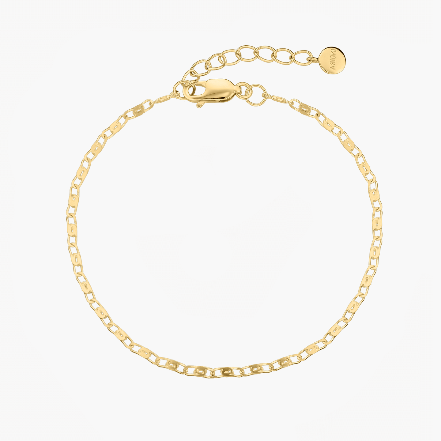 Golden Anchor Silver Bracelet - Indira
