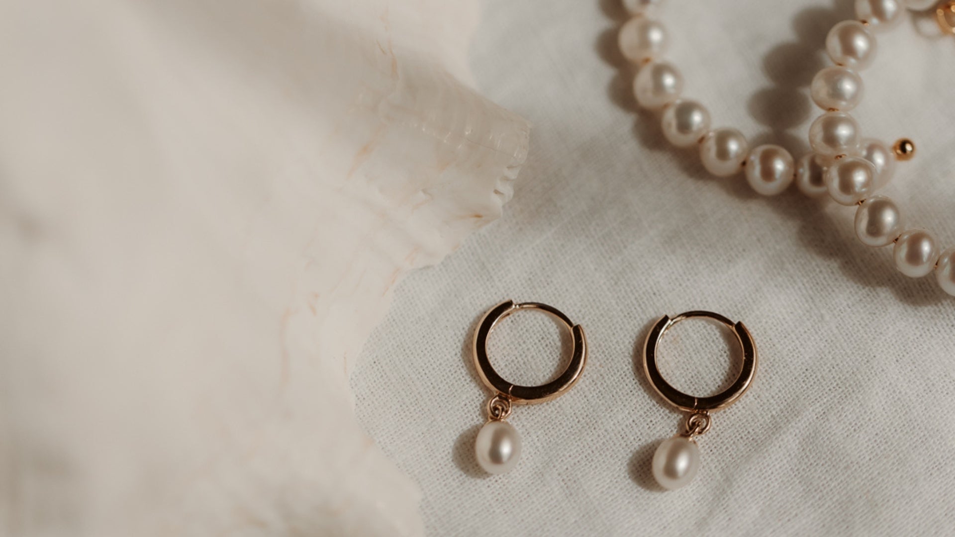 Earrings with Natural Pearls
