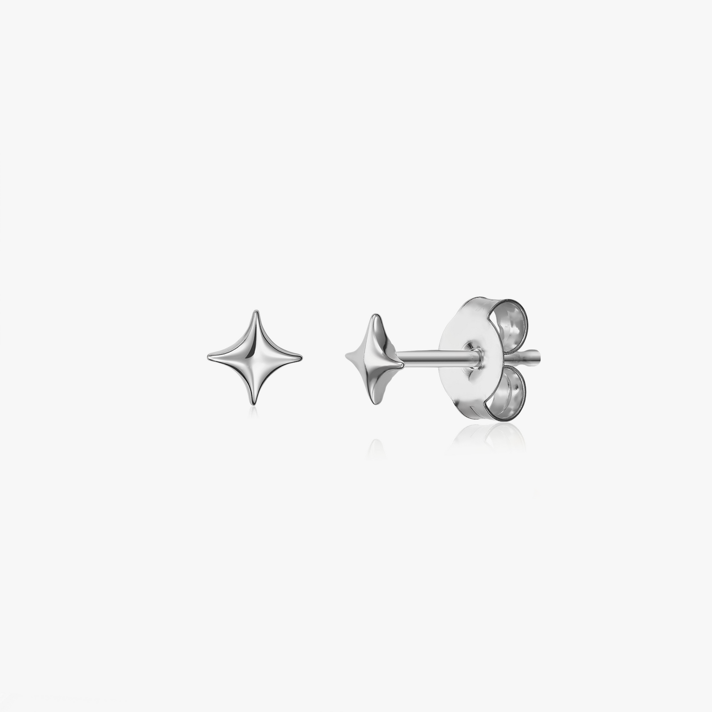 Cosmic Star Silver Earrings - Indira
