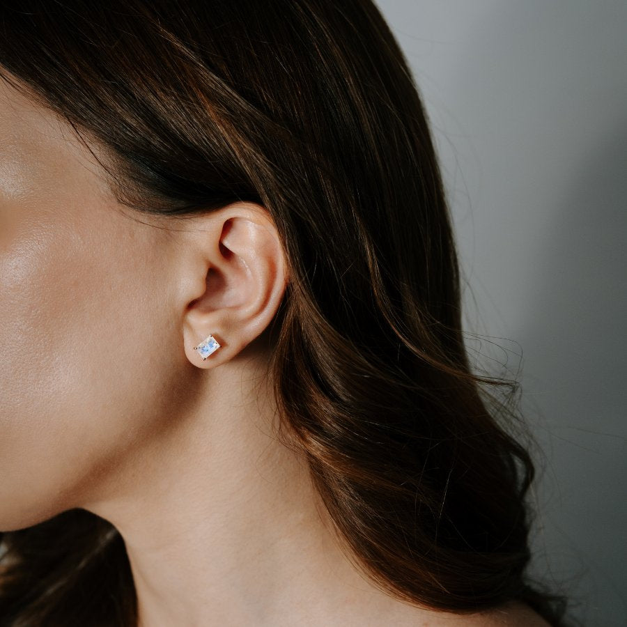 Tessa silver earrings - Moonstone