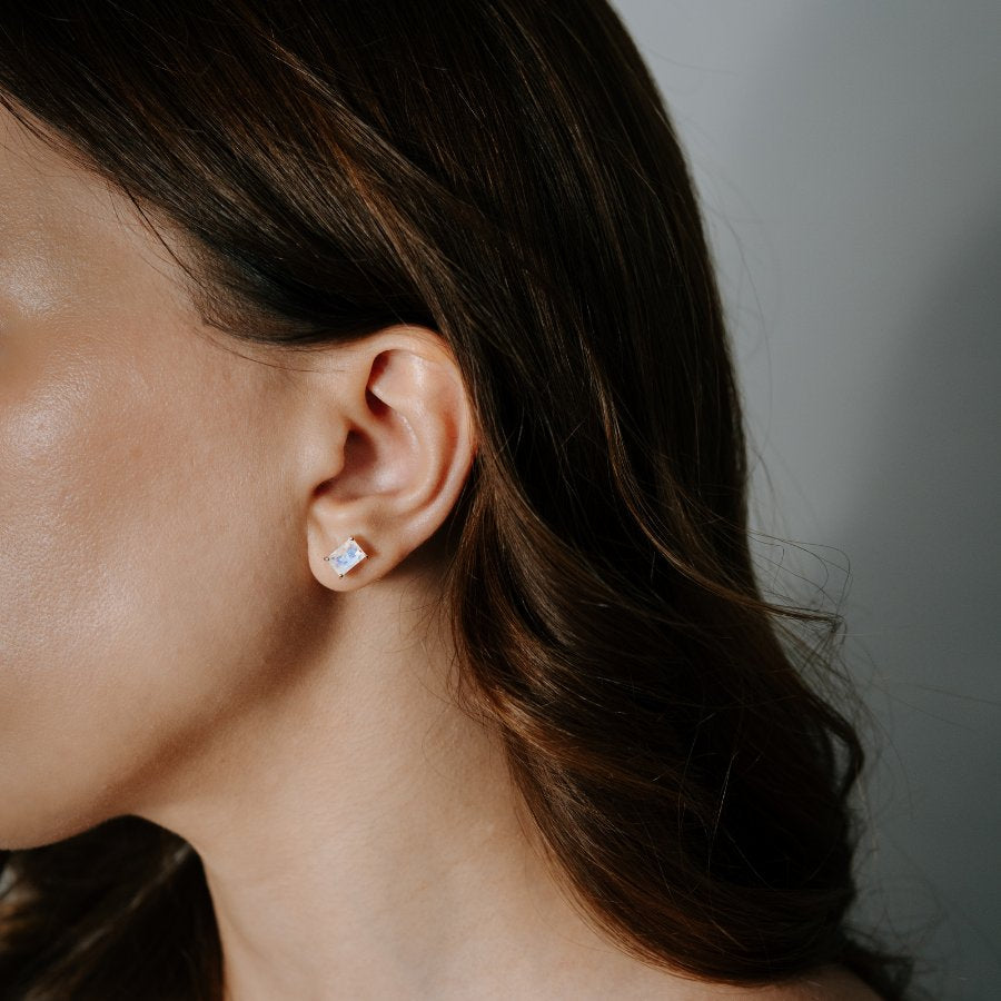 Tessa silver earrings - Moonstone