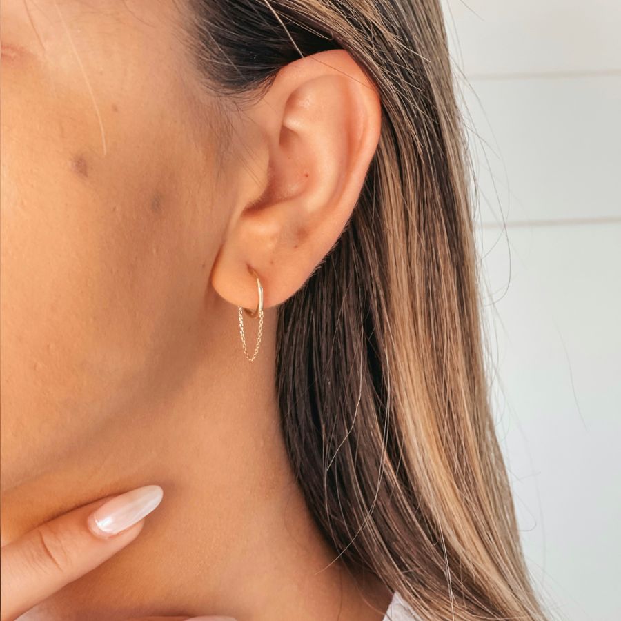 Berghain gold earrings