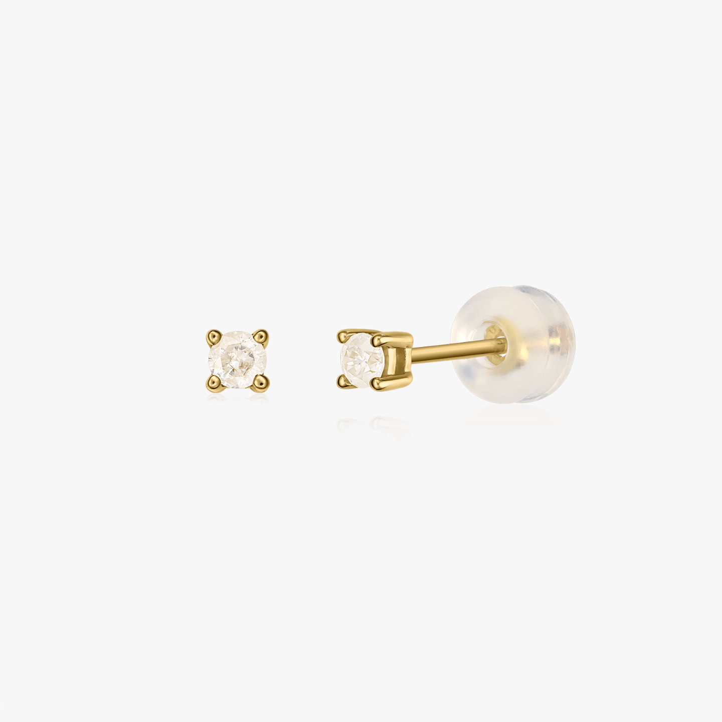 My First Diamond Golden Earrings - Diamonds - Indira
