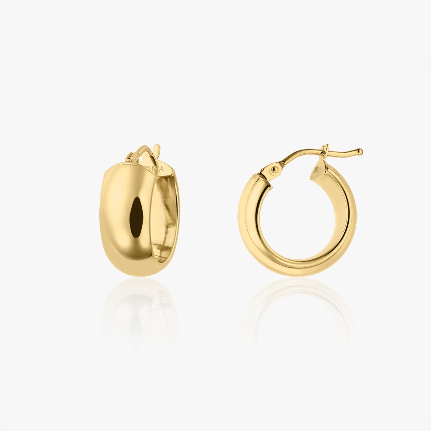 Bold Maxi Hoops Yellow Gold Earrings