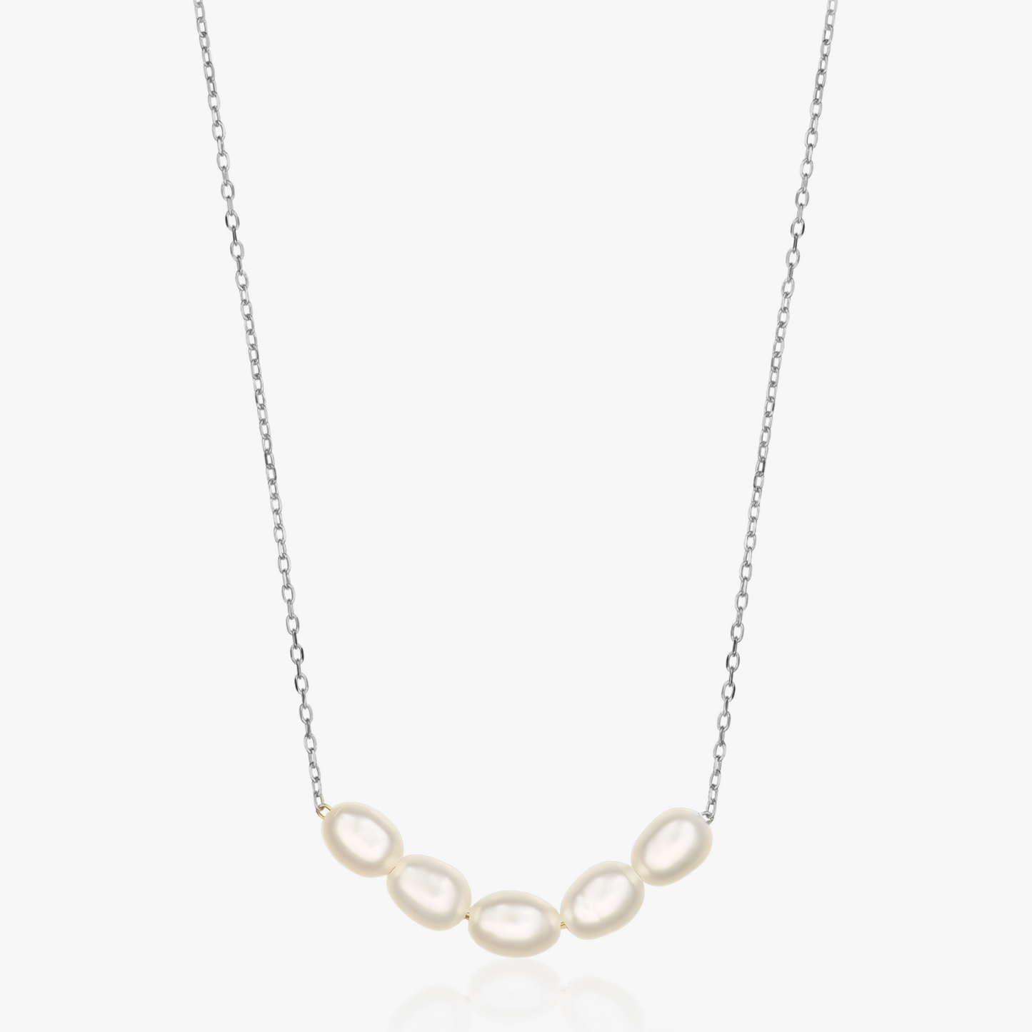 Maia silver necklace - Natural Pearls