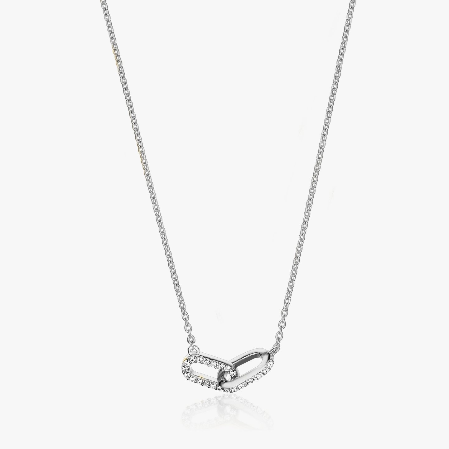 Jessica Silver Necklace - Zirconia - Indira