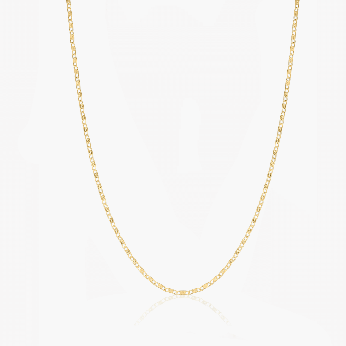 Golden Anchor Silver Necklace - Indira
