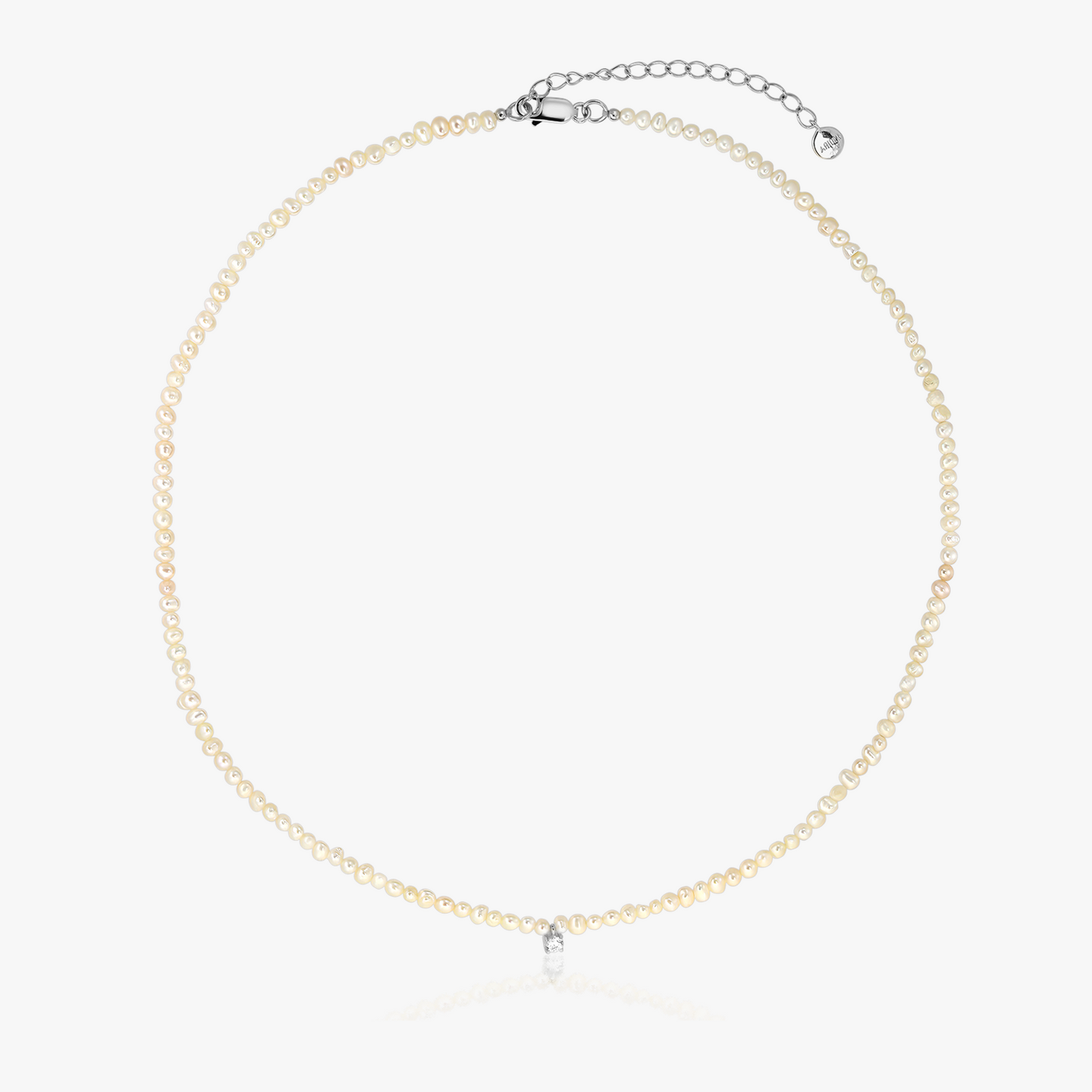 Fairy Silver Necklace - Cultured Pearls - Indira