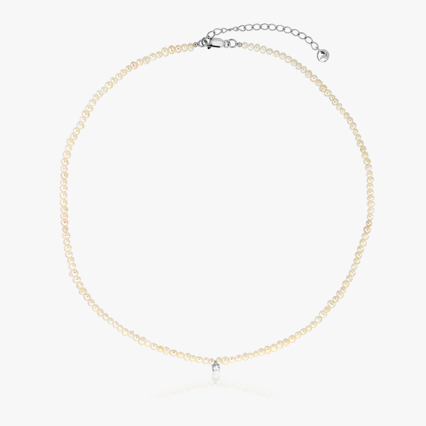 Fairy Silver Necklace - Cultured Pearls
