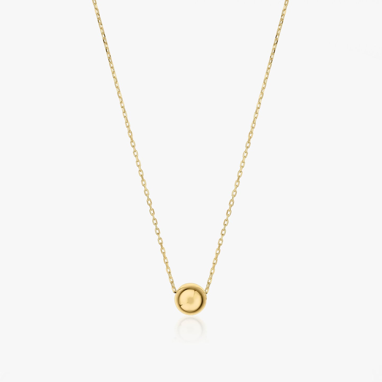 Golden Sphere Gold Necklace