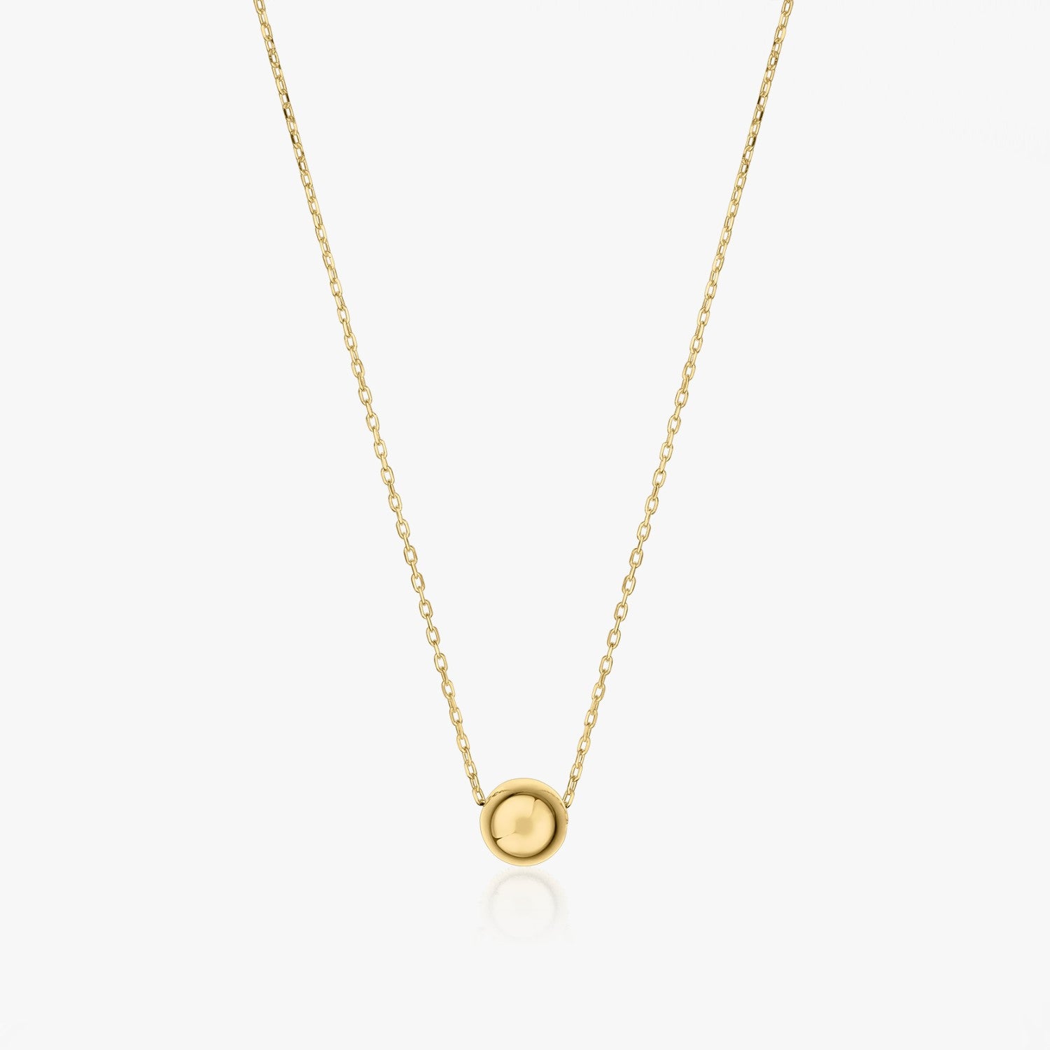 Golden Sphere Gold Necklace