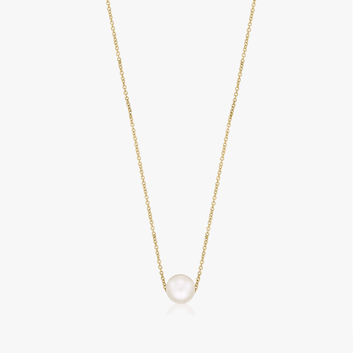 Golden Ruth Silver Necklace - Natural Pearls