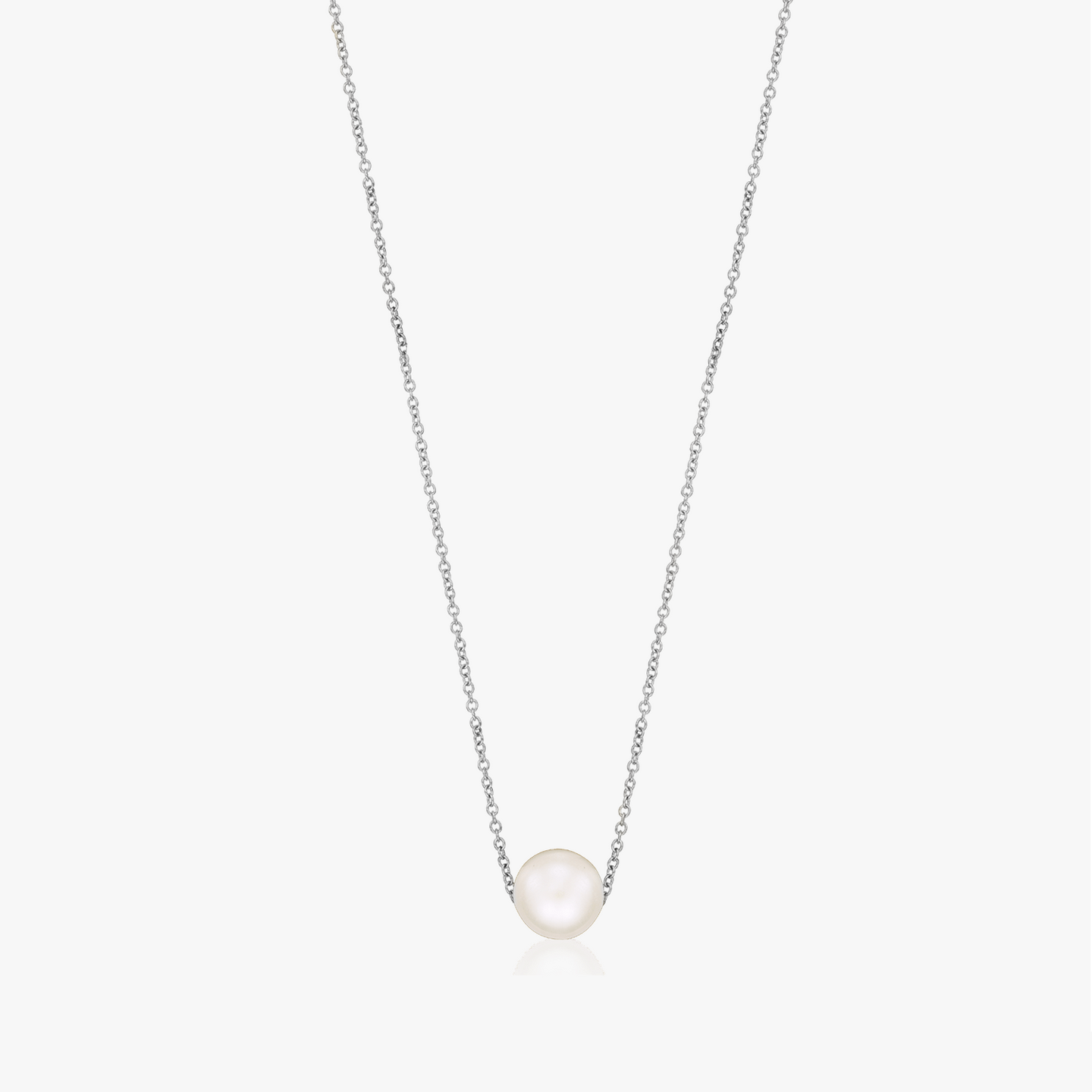 Ruth Silver Necklace - Natural Pearls - Indira