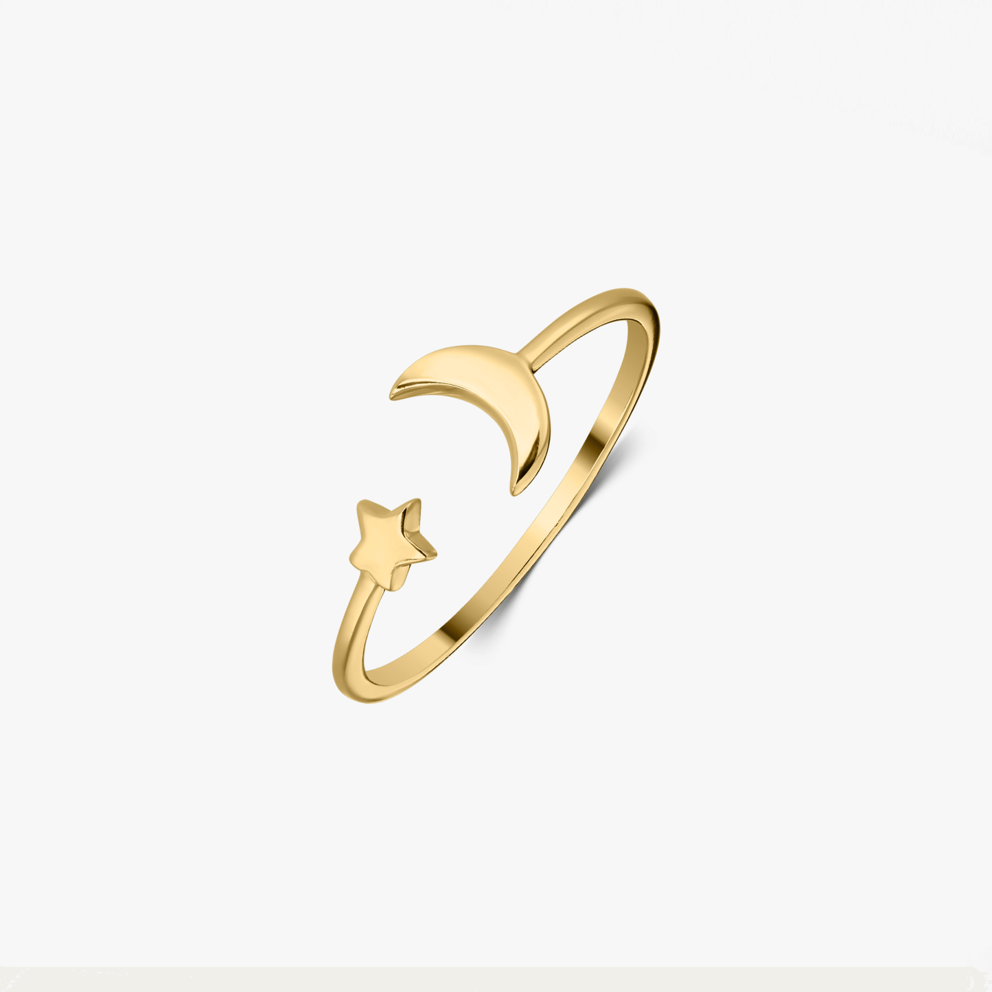 Gold Starry Night silver ring