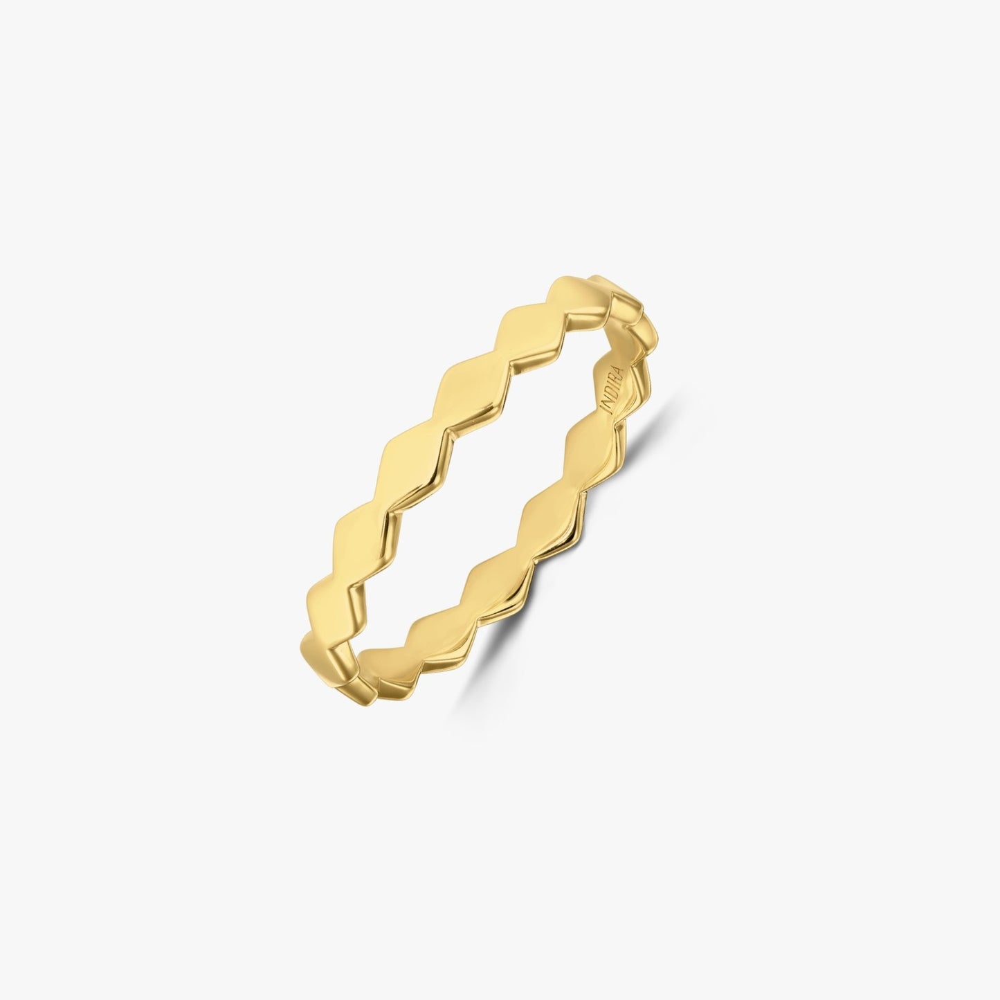 Gold-Plated Silver Ring Sculpture