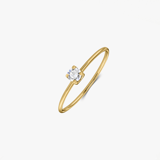 Gold Ring My First Diamond