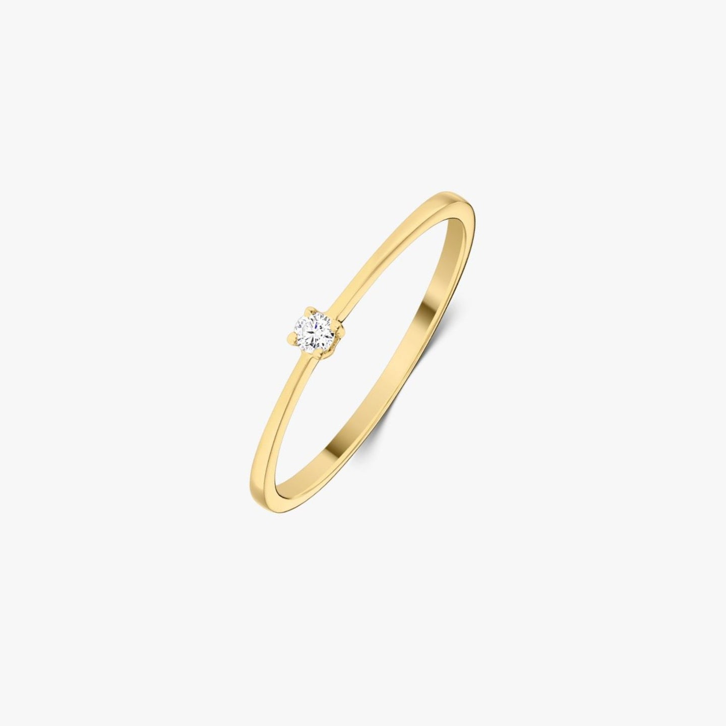 Timeless Gold Ring - 0.03 CT Diamond - Indira