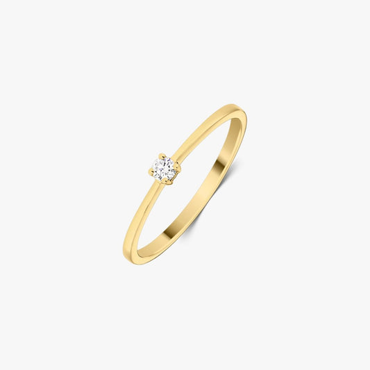 Timeless Gold Ring - 0.05 CT Diamond - Indira