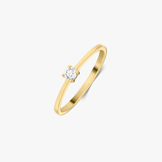 Timeless Gold Ring - Diamond 0.1 CT