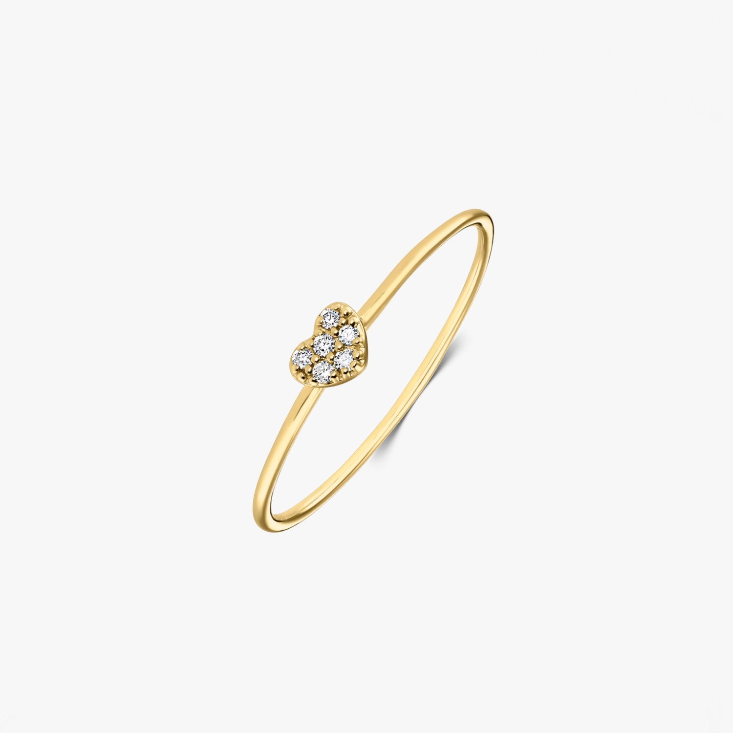Alma Yellow Gold Ring – Diamonds