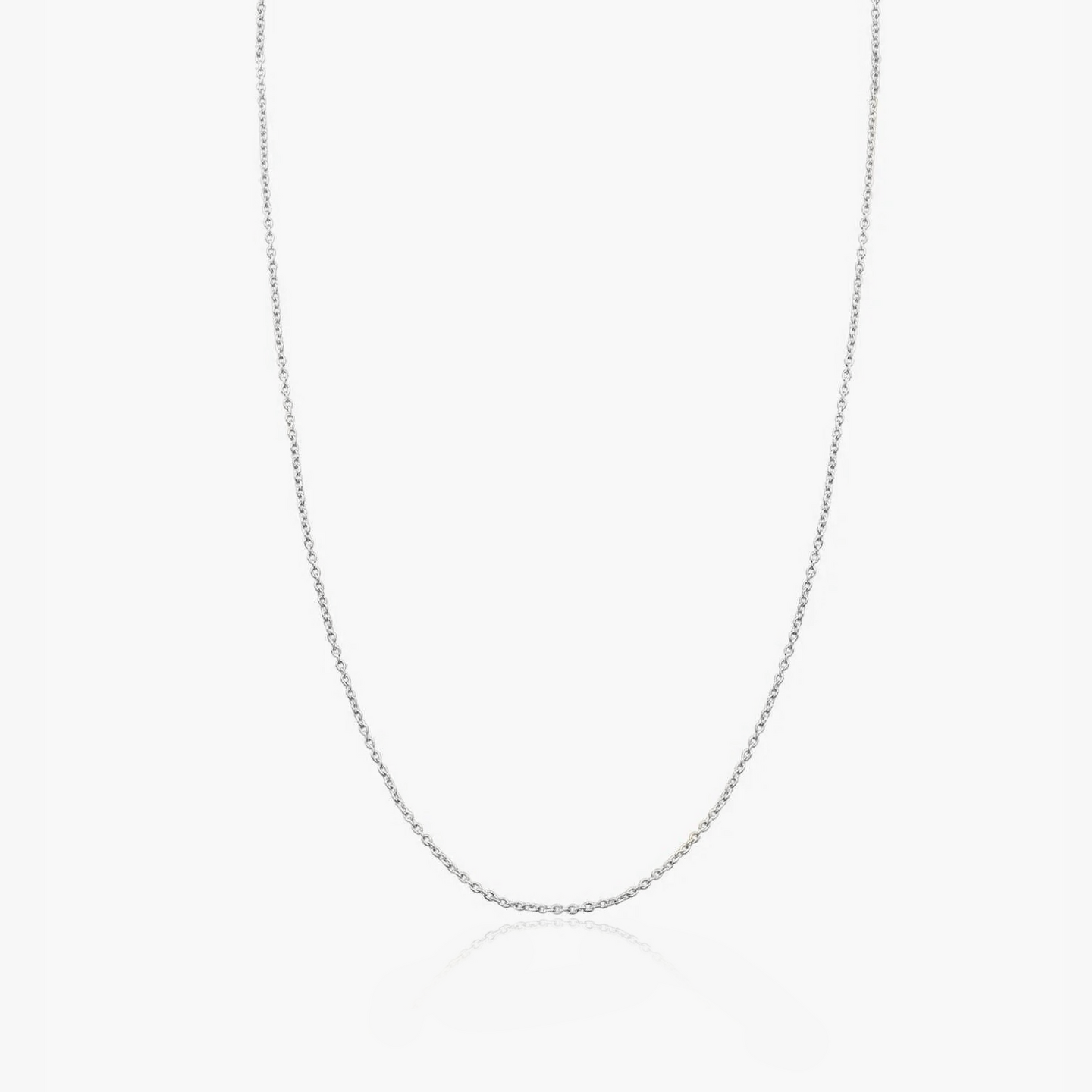 Simple white gold chain - Indira