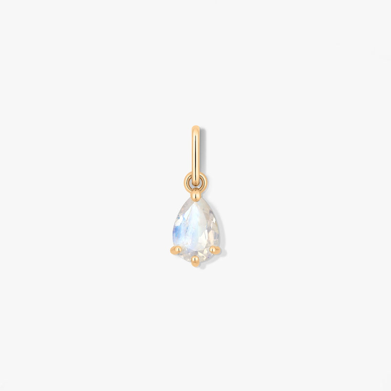 Gold Birthstone Pendant June - Moonstone