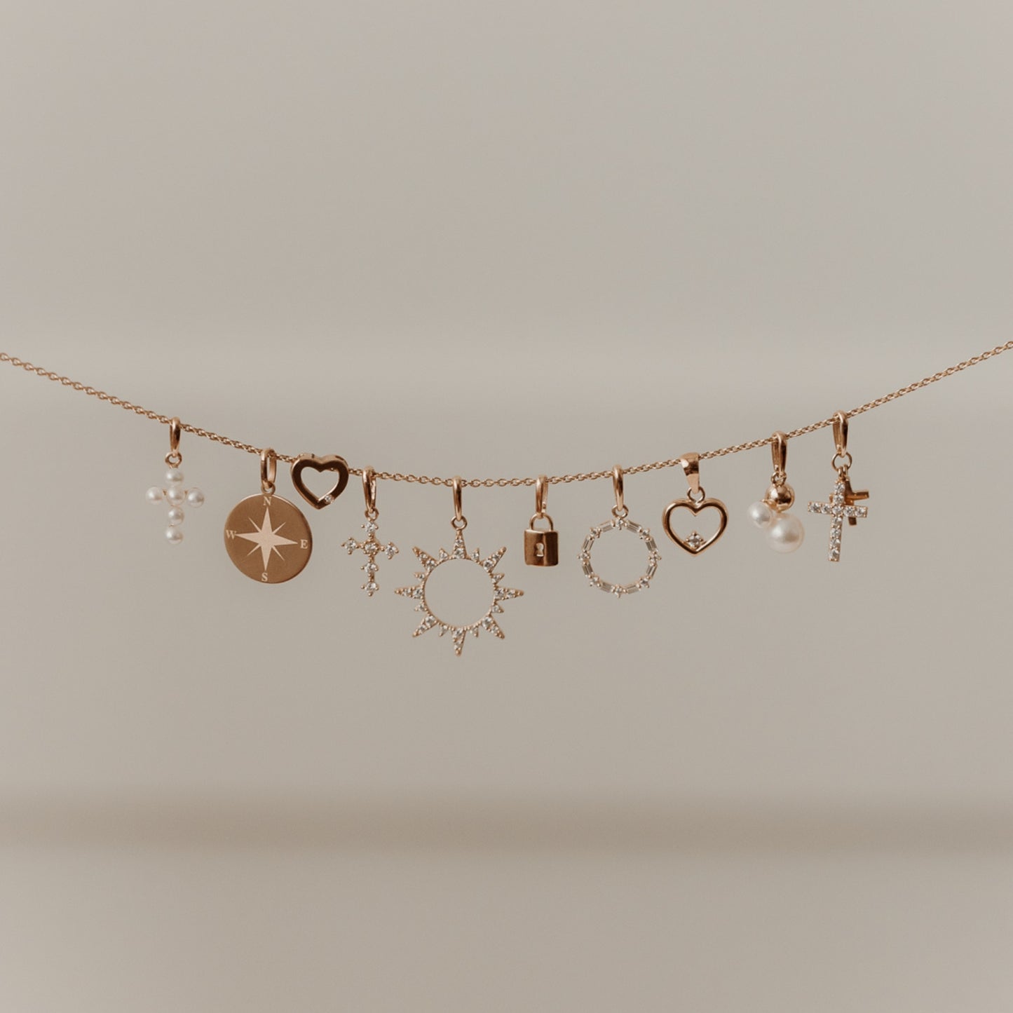 Open Heart gold pendant