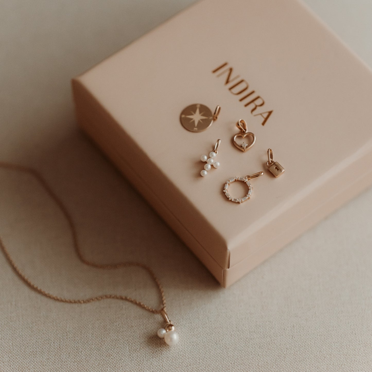 Open Heart gold pendant