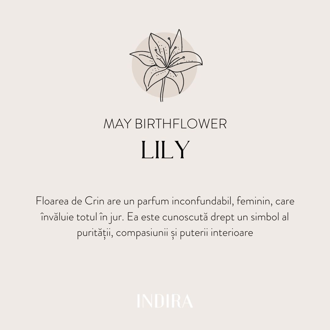 Golden Birthflower Silver Necklace