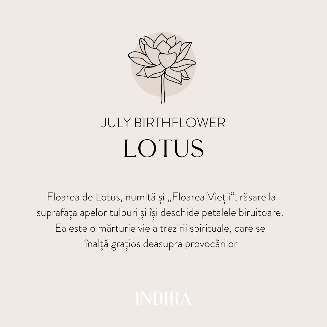 Golden Birthflower Silver Necklace