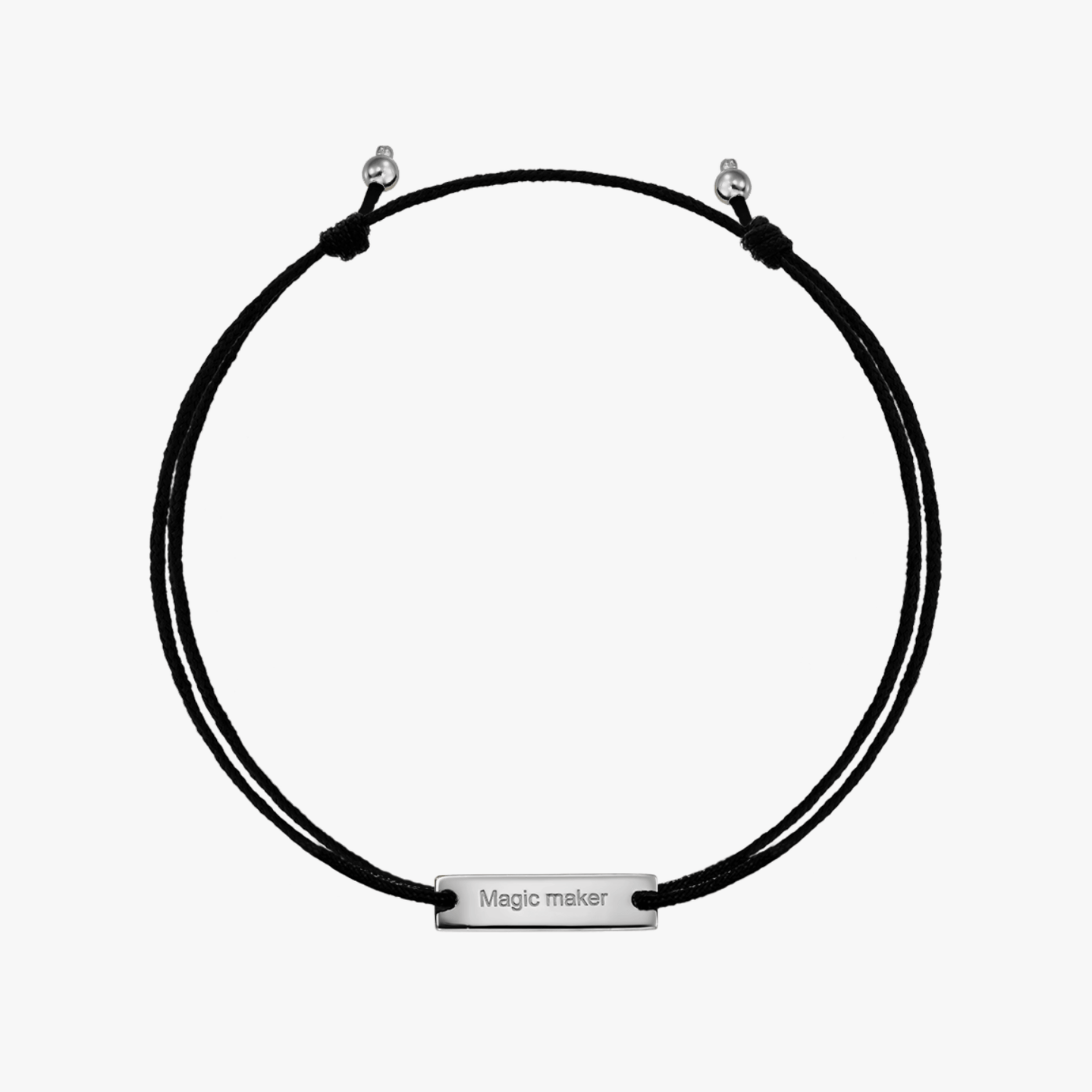 Magic Maker Silver Cord Bracelet - Indira