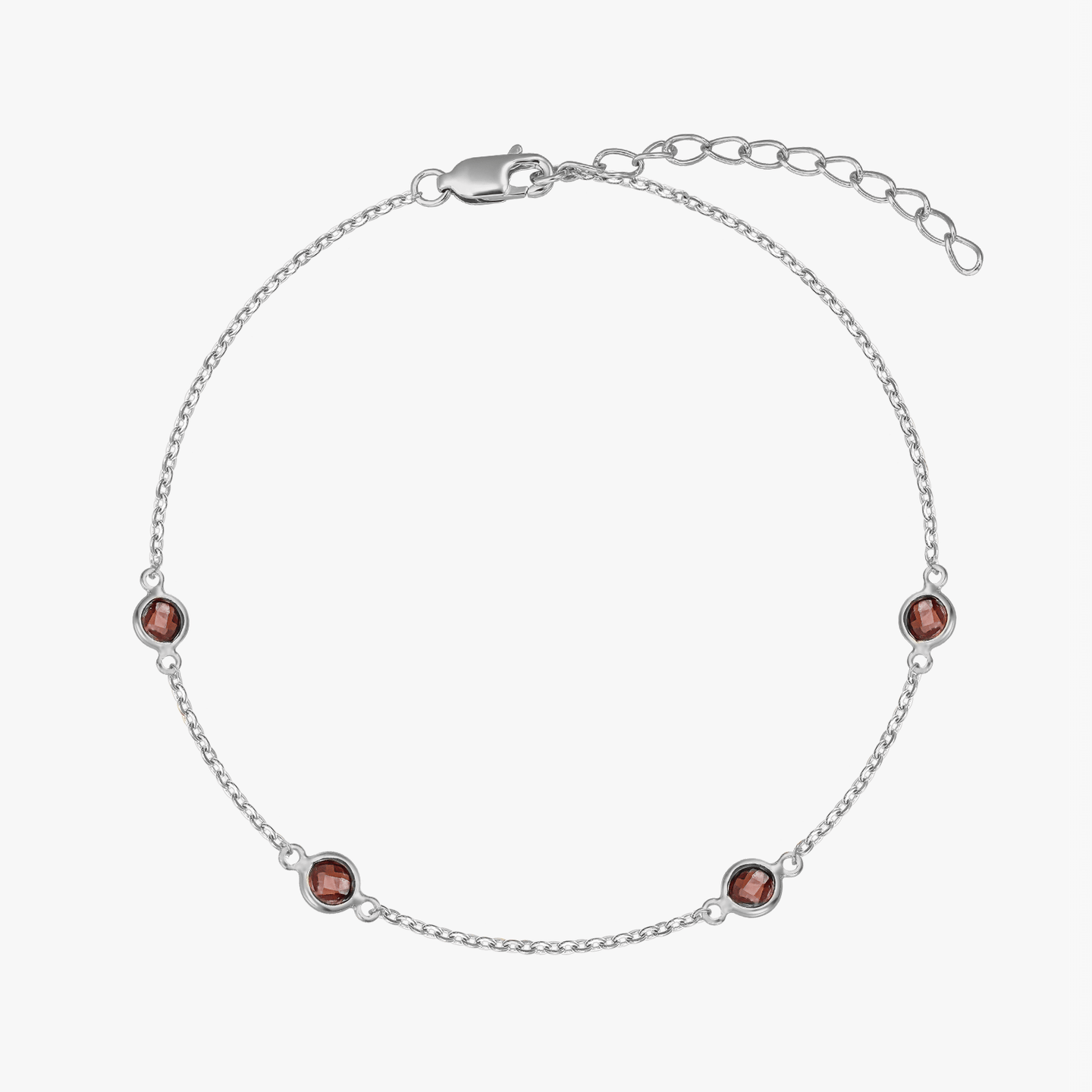 Birthstone Bracelet January - Garnet - Indira