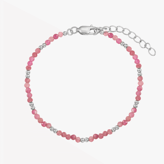 SummerScape Silver Bracelet - Tourmaline - Indira