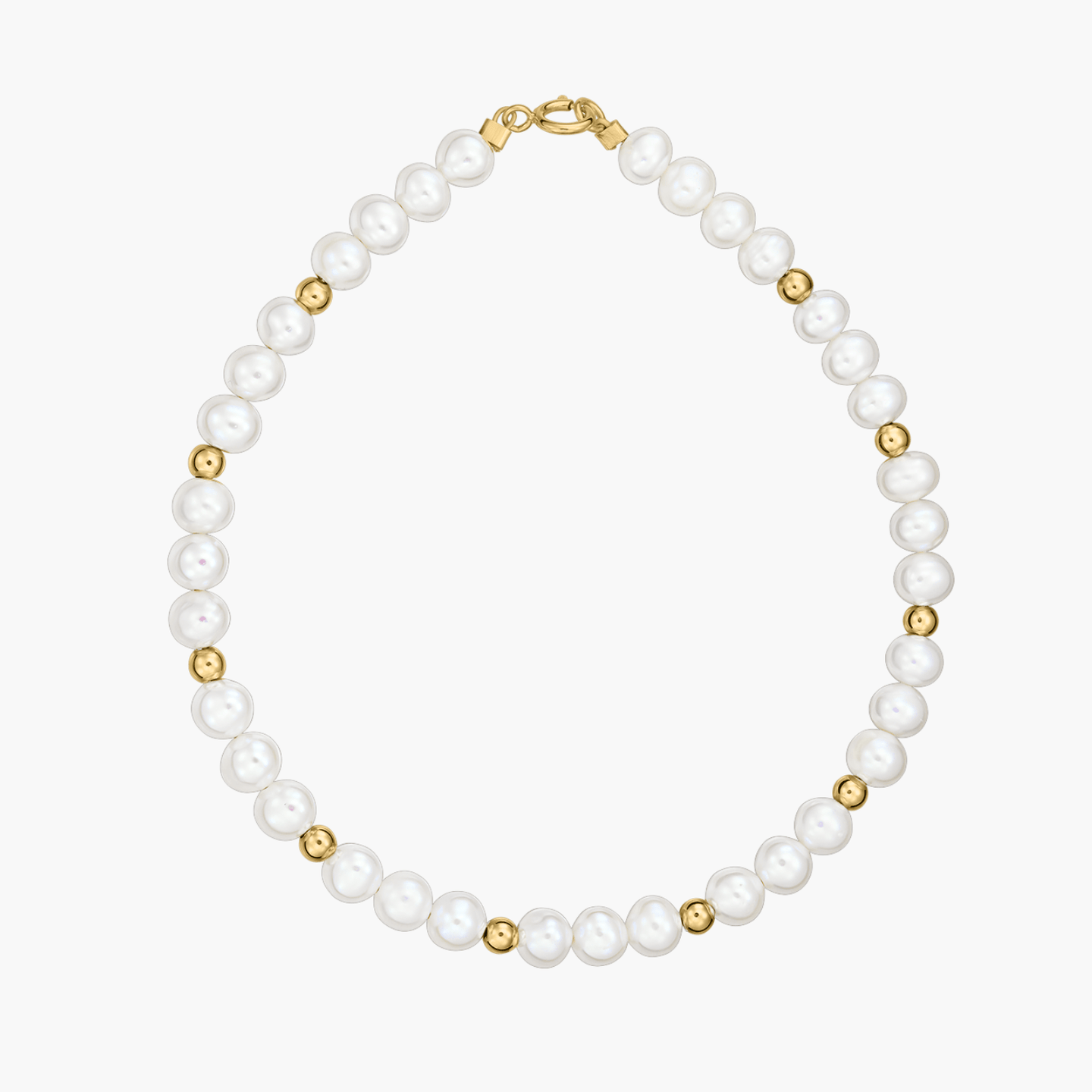 Golden Sonet Gold Bracelet - Natural Pearls - Indira