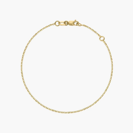 Simple Chain Gold Bracelet - Indira