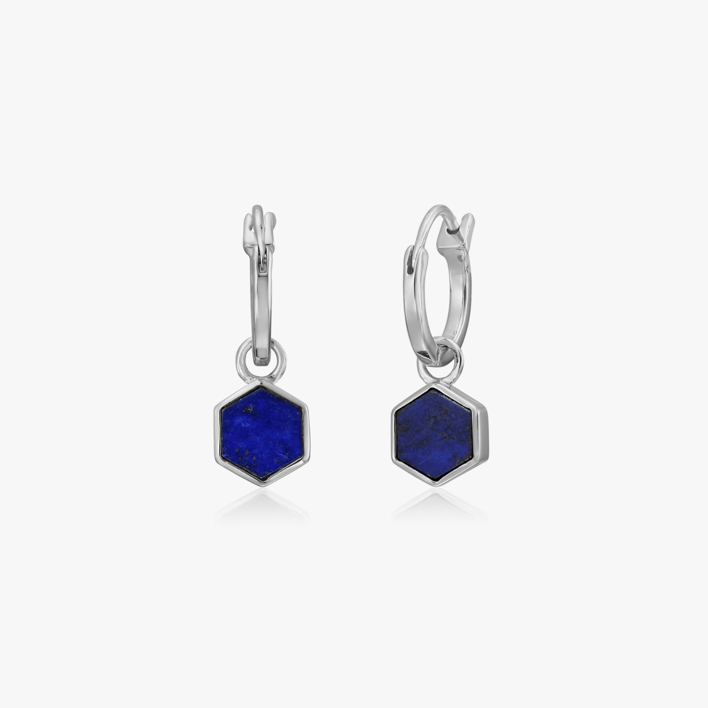 Charlotte Silver Earrings - Lapis Lazuli - Indira