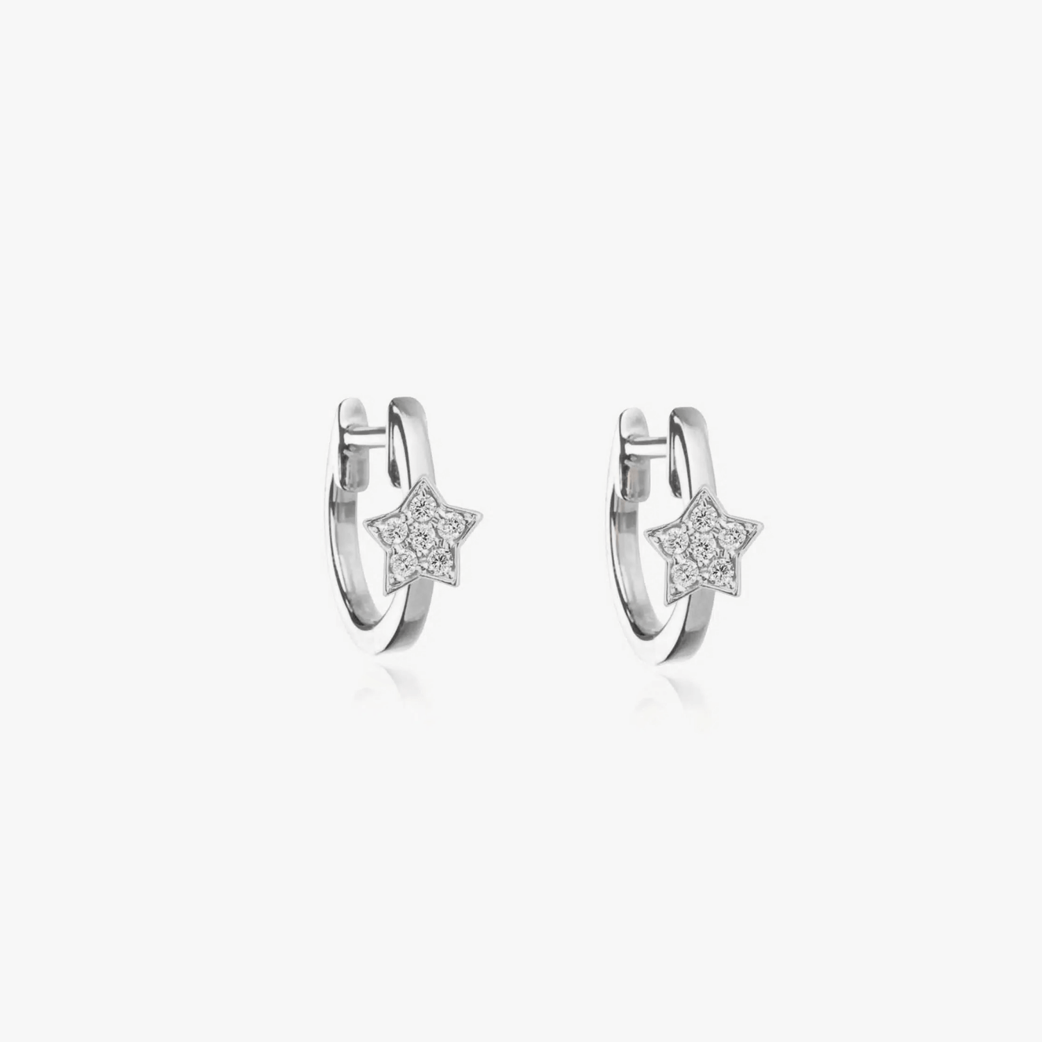 Estella silver earrings - Zirconium