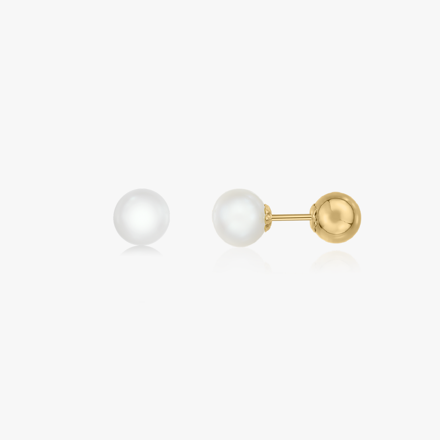 Anna gold earrings - Natural Pearls