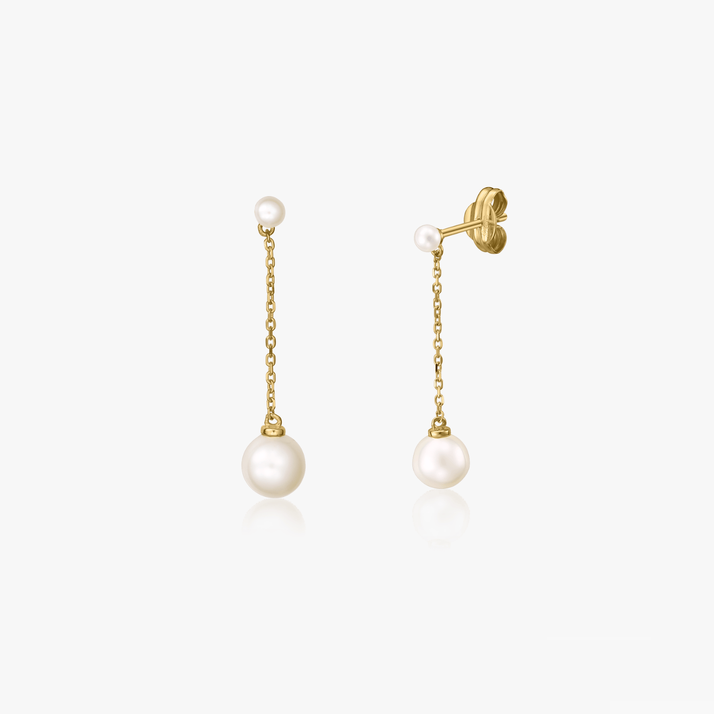Sia Gold Earrings - Natural Pearls - Indira