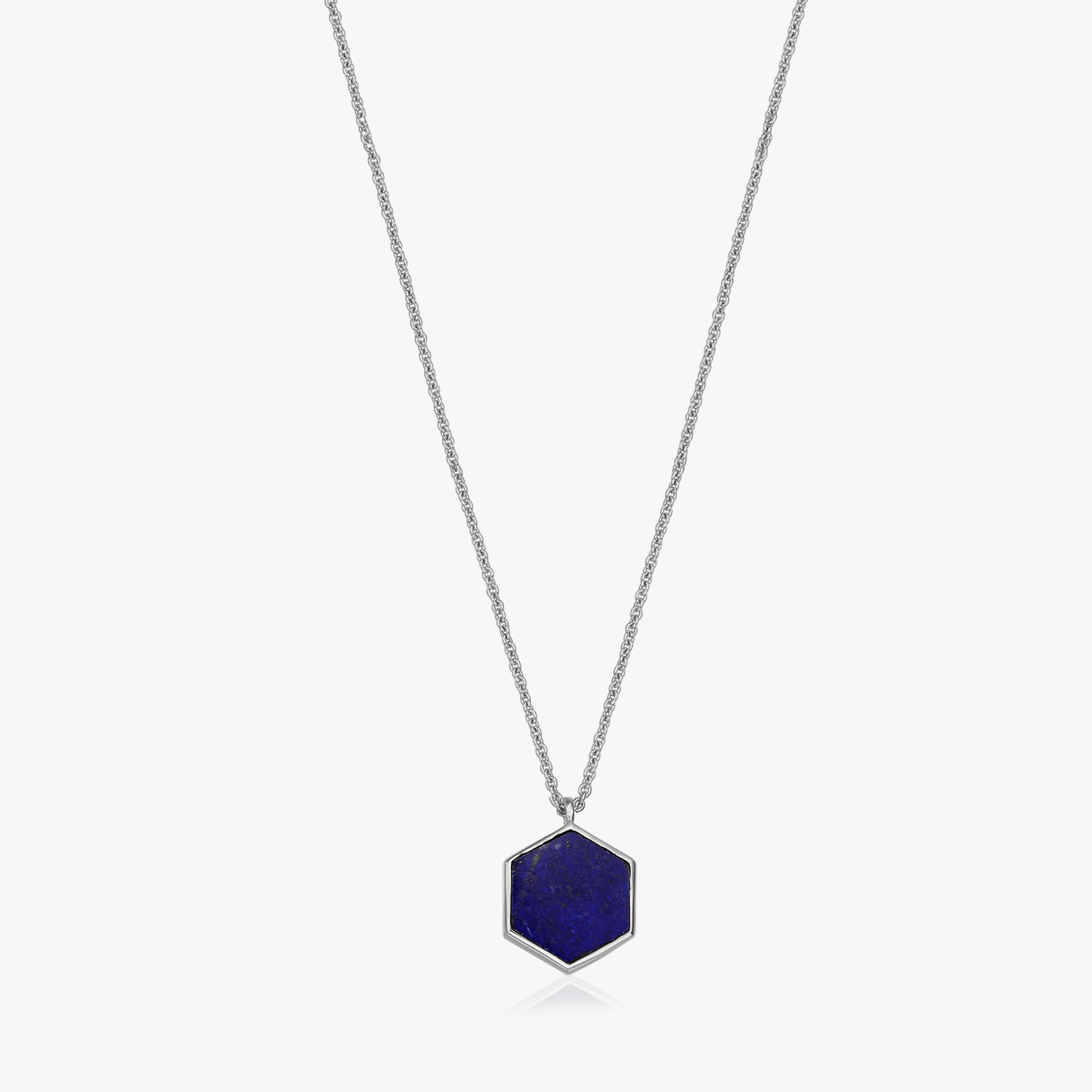 Charlotte silver necklace - Lapis Lazuli