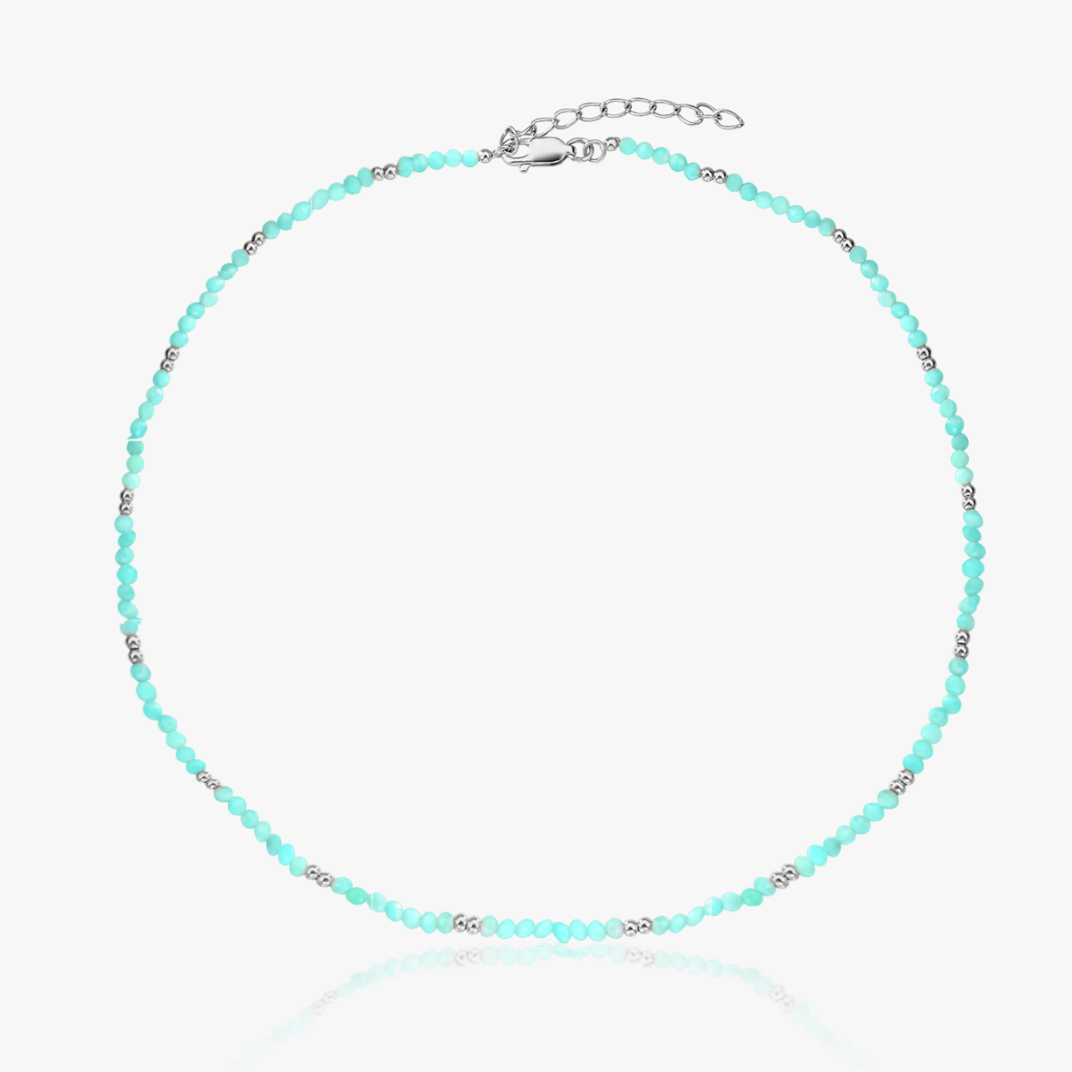 SummerScape silver necklace - Amazonite