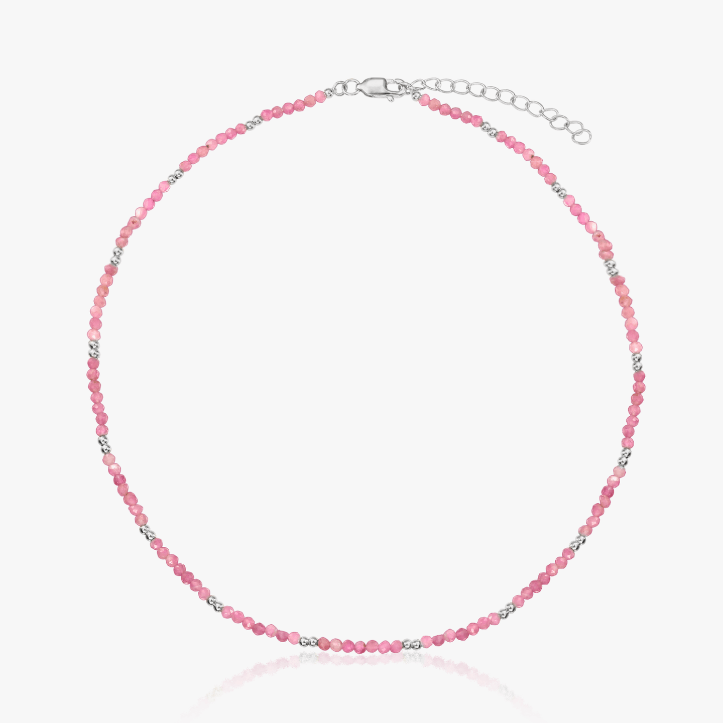 SummerScape Silver Necklace - Tourmaline - Indira
